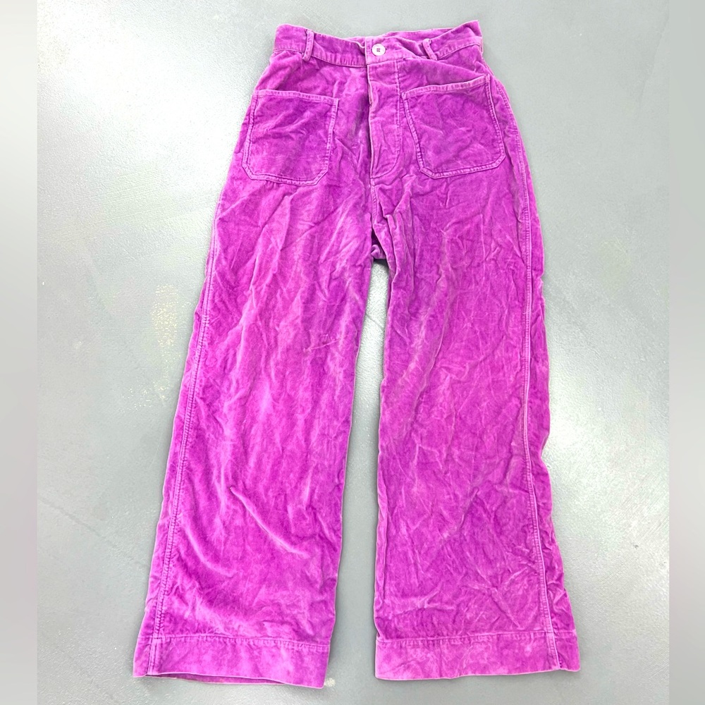 Samantha Pleet Purple Velvet Pants